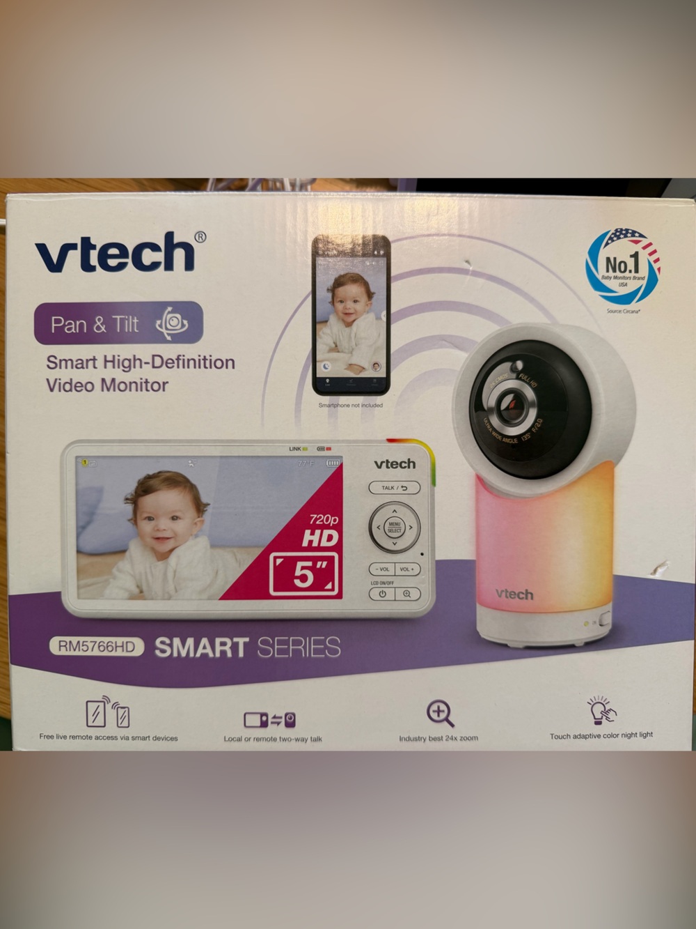 VTech Smart Series 5" HD Video Baby Monitor RM5766HD